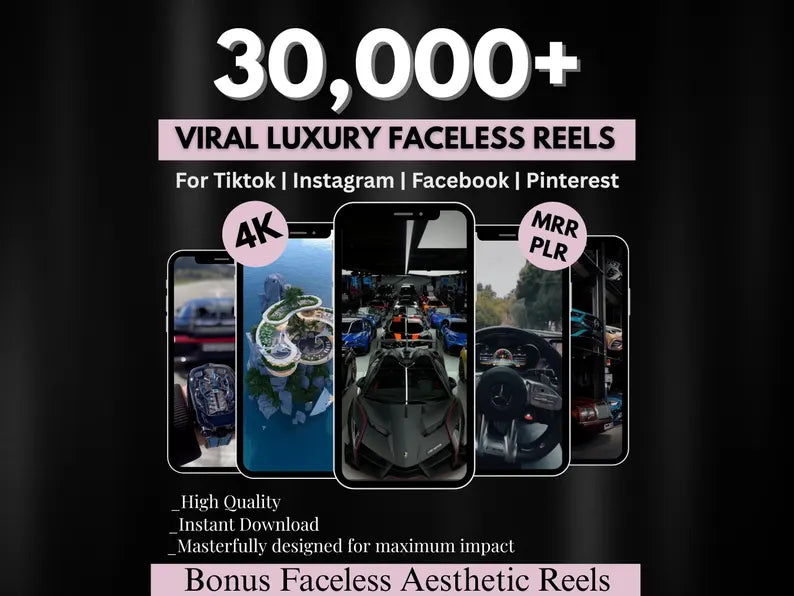 “30,000 Viral Reels Ready to Skyrocket Your Views and Grow Your Instagram & TikTok Fast — No Filming Needed